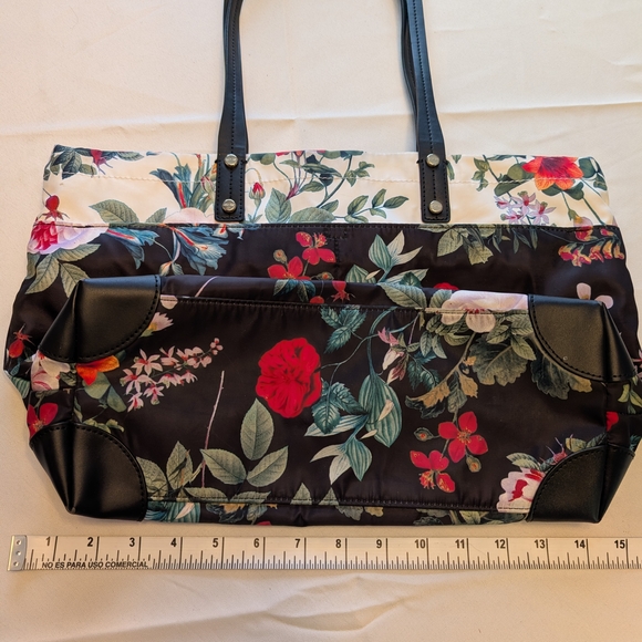 Calvin Klein Black Floral Tote - Picture 5 of 14